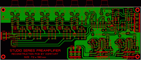 STUDIO  SERIES  PREAMPLIFIER  KOMITART LAY6