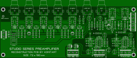 STUDIO  SERIES  PREAMPLIFIER  KOMITART LAY6 FOTO