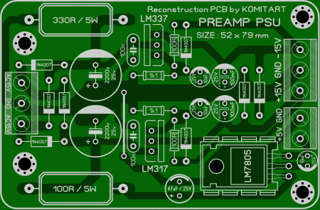 STUDIO  SERIES  PREAMPLIFIER  PSU KOMITART LAY6 FOTO