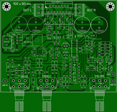 Amp_TDA7377 + TL074_LAY6 FOTO