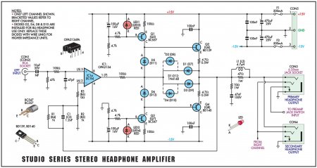 Headphone Amplifier Schematic