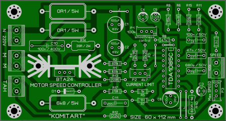 Motor Driver TDA1085C KOMITART LAY6 FOTO