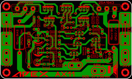 APEX AX11 rev 1.2 AMPLIFIER LAY6