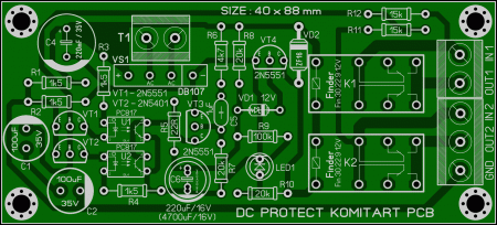 DC Protect Finder 30 229 12V KOMITART LAY6 FOTO