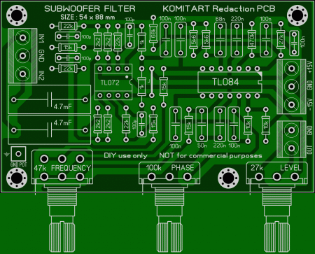 Subwoofer Filter KOMITART LAY6 FOTO