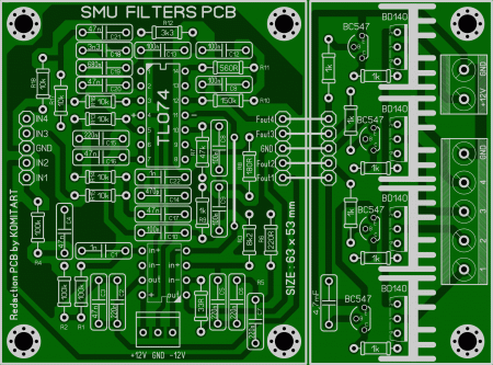 SMU Filters PCB KOMITART LAY6 FOTO