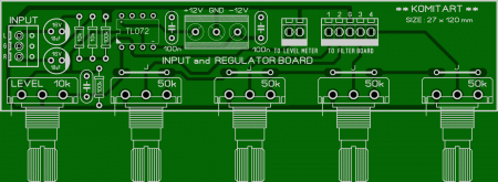 INPUT and REGULATOR BOARD KOMITART LAY6 FOTO