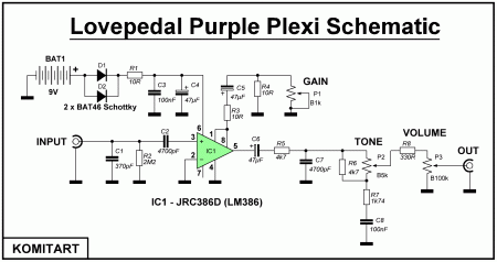 Lovepedal Purple Plexi Schematic