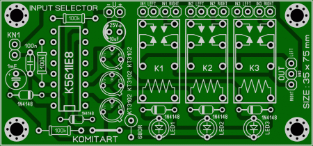 Selektor INPUT SIGNAL_MONO_KT3102_LAY6 FOTO