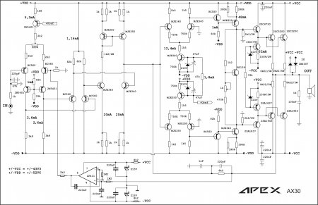 APEX AX30 AMP Schematic