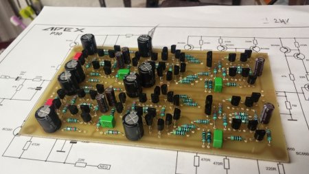 APEX P30 Preamplifier STEREO PCB