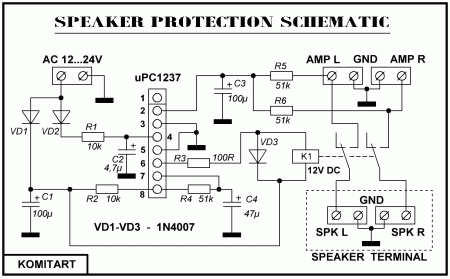 Speaker Protection Schematic uPC1237