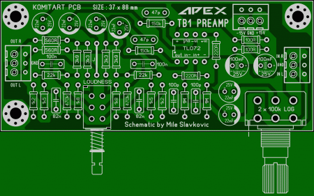 APEX TB1 Preamplifier KOMITART LAY6 FOTO