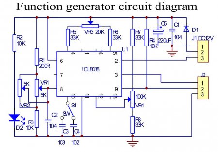 Function generator circuit diagram