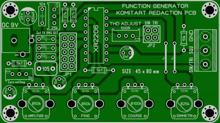 XR2206 FUNCTION GENERATOR KOMITART LAY6 FOTO