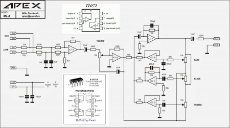 APEX TONE CONTROL_принципиальная схема