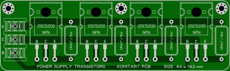 Power Transistors 4x2SC5200 KOMITART LAY6 FOTO