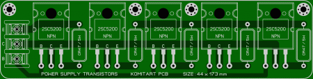 Power Transistors 5x2SC5200 KOMITART LAY6 FOTO