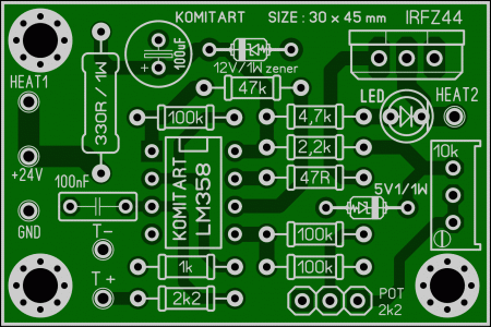 Soldering iron temperature controller KOMITART LAY6 FOTO