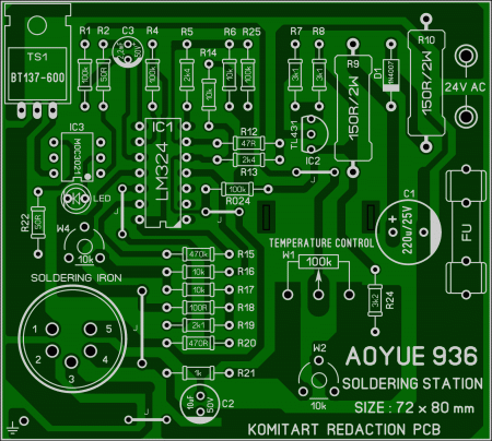 AOYUE 936 SOLDERING STATION KOMITART LAY6 FOTO