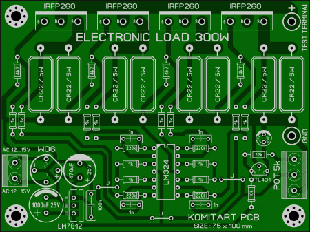 ELECTRONIC LOAD 300W KOMITART LAY6 FOTO