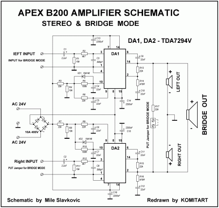 APEX B200 AMPLIFIER SCHEMATIC