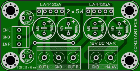 LA4425A AMPLIFIER KOMITART LAY6 FOTO