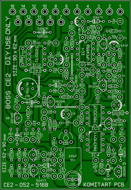 BOSS CE2 ORIGINAL KOMITART LAY6 FOTO