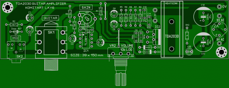 Guitar AMP TDA2030 KOMITART LAY6 FOTO