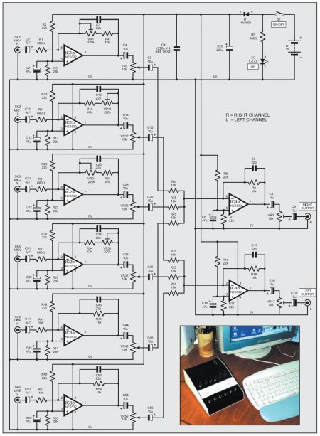 SOUND  CARD Mixer Schematic