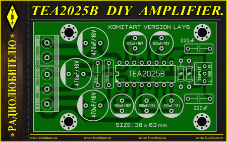 TEA2025 DIY AMP KOMITART PROJECT