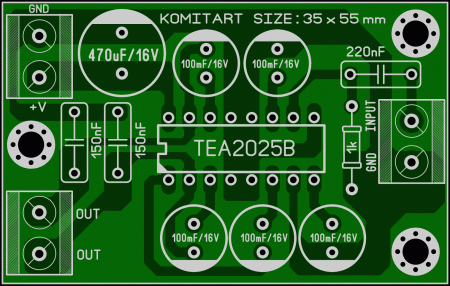 TEA2025B BRIDGE AMP KOMITART LAY6 FOTO