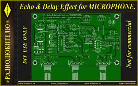 Echo & Delay Effect for MICROPHONE KOMITART Project
