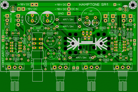 HAMPTONE Spring Reverb SR1 KOMITART LAY6 FOTO