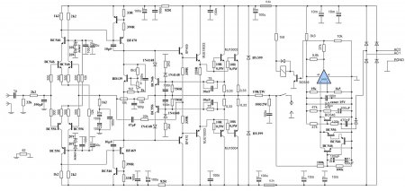 275W RMS Power Amplifier Schematic