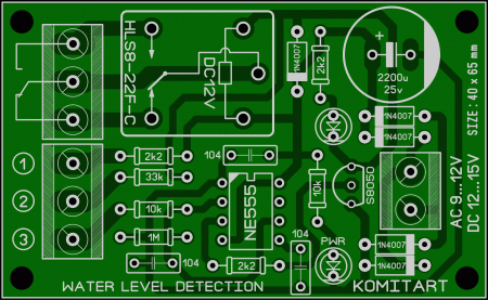 Water Level Detection KOMITART LAY6 FOTO