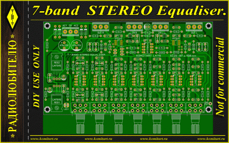 7-band STEREO Equaliser KOMITART Project