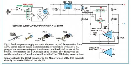 PSU1 for 7-band STEREO Equaliser