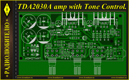 TDA2030A AMP with Tone Control KOMITART Project
