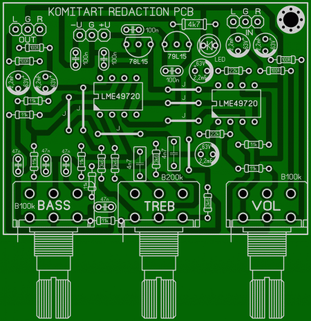 Preamp LME49720 KOMITART LAY6 FOTO