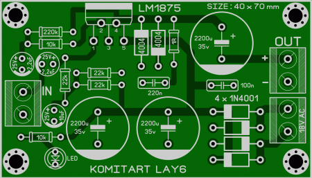 AMP LM1875 VER1 KOMITART LAY6 FOTO