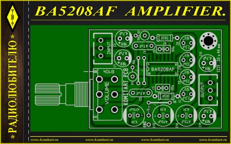 BA5208AF AMPLIFIER KOMITART Project