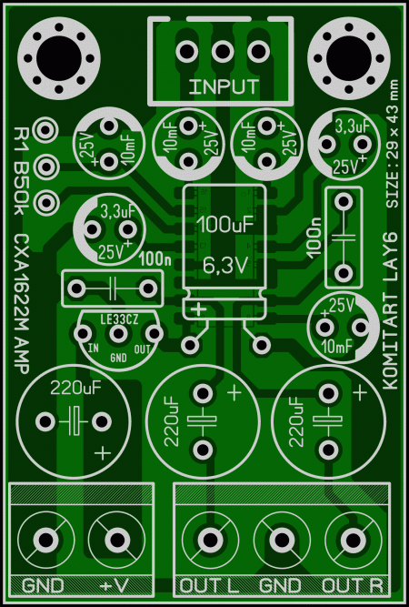 SONY CXA1622M Amplifier KOMITART LAY6 FOTO