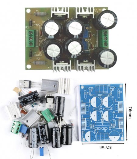    LM317 LM337 TIP41C TIP42C