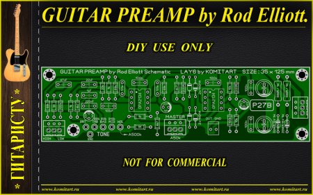 GUITAR PREAMPLIFIER P27B KOMITART PROJECT