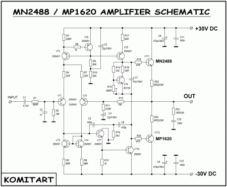 Ronald Anderson Amplifier_MN2488_MP1620 Amplifier Schematic