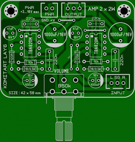 TBA820M AMPLIFIER KOMITART LAY6 FOTO