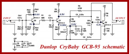Dunlop CryBaby GCB-95 scematic