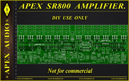 APEX SR800 amplifier komitart project