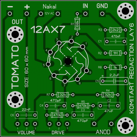 TOMATO PREAMP KOMITART LAY6 FOTO